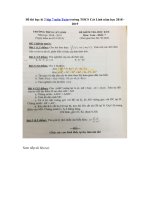 Tải Đề thi học kì 2 lớp 7 môn Toán trường THCS Cát Linh năm học 2018 - 2019 - Đề thi Toán lớp 7 học kì 2 năm 2019