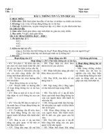 Tải Giáo án Tin học 6 bài 1: Thông tin và tin học (Tiếp theo) - Giáo án điện tử môn Tin học lớp 6