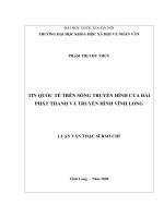 Tin quốc tế trên sóng truyền hình của đài phát thanh và truyền hình vĩnh long 