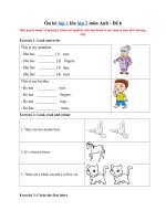 Tải Ôn hè lớp 1 lên lớp 2 môn Anh - Đề 6 - Ôn tập Tiếng Anh lớp 1 cả năm có đáp án