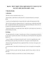 Tải Giáo án Địa lý 9 bài 38 - Bài 38: Phát triển tổng hợp kinh tế và bảo vệ tài nguyên môi trường biển - đảo