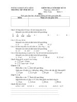 Tải Đề thi học kì 2 môn Toán lớp 5 trường Tiểu học Vĩnh Mỹ, Bạc Liêu năm 2016 - 2017 - Đề kiểm tra học kì 2 môn Toán lớp 5