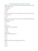 50 câu hỏi trắc nghiệm ôn tập môn văn lớp 12 có đáp án