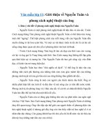 Tải Giới thiệu về Nguyễn Tuân và phong cách nghệ thuật của ông - Dàn ý + Bài văn mẫu lớp 11 hay