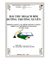 Tải Bài thu hoạch bồi dưỡng thường xuyên module GDTX 2 - Bài thu hoạch BDTX module GDTX2 dành cho Trung tâm giáo dục thường xuyên