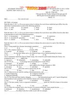 Tải Đề thi thử THPT Quốc gia năm 2016 môn Tiếng Anh trường THPT Ngô Gia Tự, Vĩnh Phúc (Lần 4) - Đề thi thử đại học môn Tiếng Anh có đáp án