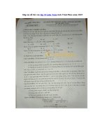 Tải Đáp án đề thi vào lớp 10 môn Toán tỉnh Vĩnh Phúc năm 2019 - Đề thi vào lớp 10 môn Toán năm 2019