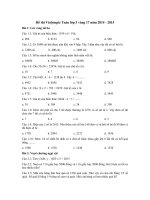 Tải Đề thi Violympic Toán lớp 3 vòng 17 năm 2014 - 2015 - Đề thi giải Toán trên mạng lớp 3 có đáp án