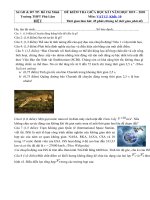 Tải Đề kiểm tra giữa học kì 1 môn Vật lý 10 năm học 2019-2020 trường THPT Phú Lâm, TP. Hồ Chí Minh - Đề thi giữa học kì 1 môn Vật lý 10 có đáp án