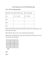 Tải Giải vở bài tập Toán 3 bài 139: Diện tích hình vuông - Giải vở bài tập Toán 3 tập 2