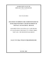 Solutions to improve the competitiveness of bank for investment and development of vietnam so giao dich 1 branch