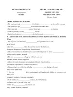 Tải Đề kiểm tra 45 phút học kỳ 2 môn tiếng Anh lớp 11 trường THPT Nguyễn Du năm học 2015 - 2016 - Đề kiểm tra 1 tiết học kỳ 2 môn tiếng Anh lớp 11