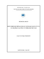 (Luận văn thạc sĩ) hoàn thiện hệ thống đánh giá thành quả quản lý các bộ phận tại công ty TNHH juki việt nam 