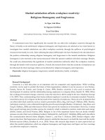 (Luận văn thạc sĩ) marital satisfaction affects workplace creativity religious homogamy and forgiveness 