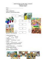 Tải Đề thi học kì 1 lớp 3 môn tiếng Anh năm học 2017-2018 - Ôn thi học kì 1 môn tiếng Anh lớp 3