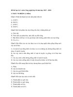 Tải Đề thi học kỳ 1 môn Công nghệ lớp 10 năm học 2017 - 2018 - Đề thi học kỳ 1 Công nghệ 10