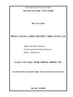 Phân cụm dựa trên tri thức theo từng cặp 