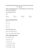 Tải Giải bài tập trang 28 SGK Toán 3: Chia số có hai chữ số cho số có một chữ số - Luyện tập - Giải bài tập Toán lớp 3