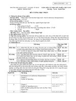 Đề cương học phần Phiên dịch văn bản hội Nghị Anh - Việt (Conference Interpretation)