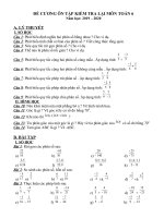 ĐỀ CƯƠNG ÔN TẬP KIỂM TRA LẠI KHỐI 6, MÔN TOÁN, NGỮ VĂN - Trường THCS Nguyễn Thị Định