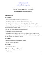 Giáo án (kế hoạch bài học)  chủ đề kì 1 môn ngữ văn 9 theo CV 3280 năm 2020