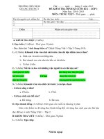 Tải Đề kiểm tra cuối học kì 2 môn Tiếng Việt lớp 1 năm học 2014-2015 trường Tiểu học Quang Trung 1 - Đề thi học kỳ 2 môn Tiếng Việt lớp 1 có đáp án