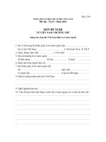 1 họ và tên trong hộ chiếu giấy tờ do nước ngoài cấp