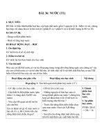 Tải Giáo án Hóa học 8 bài 36: Nước - Giáo án điện tử Hóa học 8