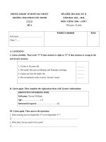 Tải Đề thi học kỳ 2 môn Tiếng Anh lớp 7 trường THCS Phan Chu Trinh, Đắk Lắk năm học 2015 - 2016 - Đề kiểm tra học kì 2 môn tiếng Anh lớp 7 có file nghe và đáp án