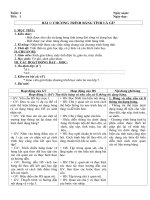 Tải Giáo án Tin học 7 bài 1: Chương trình bảng tính là gì? - Giáo án điện tử môn Tin học lớp 7