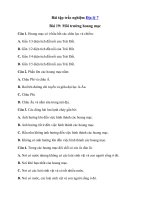 Tải Trắc nghiệm Địa lý 7 Bài 19 - Môi trường hoang mạc