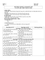 Tải Giáo án Tin học 7: Bài thực hành 2: Làm quen với các dữ liệu trên trang tính - Giáo án điện tử môn Tin học lớp 7