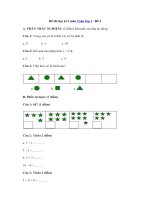 Tải Đề thi học kì 2 môn Toán lớp 1 - Đề 4 - Đề kiểm tra học kì 2 môn Toán lớp 1 có đáp án