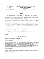 bộ trưởng bộ tài chính ban hành thông tư hướng dẫn quản lý và sử dụng tiền dịch vụ môi