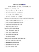 Tải Trắc nghiệm Địa lý 7 Bài 22 - Hoạt động kinh tế của con người ở đới lạnh