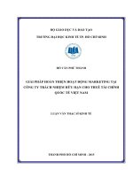 (Luận văn thạc sĩ) giải pháp hoàn thiện hoạt động marketing tại công ty trách nhiệm hữu hạn cho thuê tài chính quốc tế việt nam 