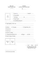 ngàythángnăm 20người khai ký tênký ghi rõ họ và tên 1viết chữ in hoa đủ dấuảnh3 x 4ngón trỏtrái