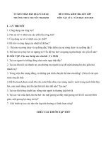 ĐỀ CƯƠNG ÔN TẬP KIỂM TRA LẠI KHỐI 6, MÔN VẬT LÍ, TIẾNG ANH - Trường THCS Nguyễn Thị Định