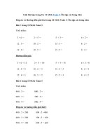 Tải Giải bài tập trang 10, 11 SGK Toán 3: Ôn tập các bảng chia - Giải bài tập Toán lớp 3