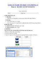 Tải Giáo án nghề Tin học văn phòng lớp 11 - Thực hành bài 2 - Giáo án điện tử nghề Tin học văn phòng 11