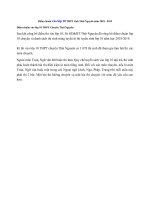 Tải Điểm chuẩn, điểm thi vào lớp 10 THPT tỉnh Thái Nguyên 2020 - Điểm chuẩn vào lớp 10 THPT