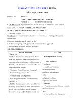 Tải Giáo án tiếng Anh lớp 9 Tuần 6 sách mới - Giáo án điện tử môn tiếng Anh 9 theo tuần