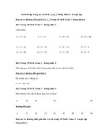 Tải Giải bài tập trang 19, 20 SGK Toán 3: Bảng nhân 6 - Luyện tập - Giải bài tập Toán lớp 3