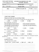 Tải Đề thi học kì 2 lớp 5 môn Toán, Tiếng Việt trường tiểu học Toàn Thắng năm 2015 - 2016 - Đề kiểm tra học kì 2 môn Toán, Tiếng Việt lớp 5 có đáp án