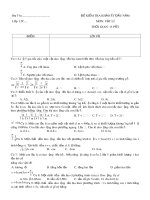 Tải Đề thi khảo sát chất lượng đầu năm môn Vật lý lớp 12 trường THPT Phan Ngọc Hiển, Cà Mau năm học 2015 - 2016 - Đề kiểm tra đầu năm môn Vật lý 12 có đáp án