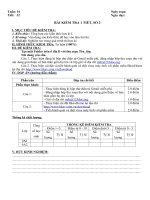 Tải Giáo án Tin học 9: Bài kiểm tra 1 tiết (số 2) - Giáo án điện tử Tin học lớp 9