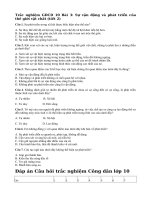 Tải Trắc nghiệm Giáo dục công dân lớp 10 bài 3: Sự vận động và phát triển của thế giới vật chất (Tiết 2) - Bài tập trắc nghiệm môn GDCD 10 có đáp án