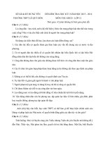 Tải Đề thi học kì 1 môn Giáo dục công dân lớp 12 trường THPT Lê Quý Đôn, Hưng Yên năm học 2015 - 2016 - Đề kiểm tra học kì 1 môn Giáo dục công dân lớp 12