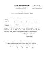 tôi cam đoan số liệu khai trên là đúng và chịu trách nhiệm trước pháp luật về những số liệu đã khai