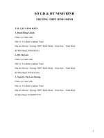 Sáng kiến kinh nghiệm, SKKN - Sử dụng các kiến thức về phương trình đường thẳng để giải các bài toán liên quan đến tam giác, tứ giác trong hình phẳng